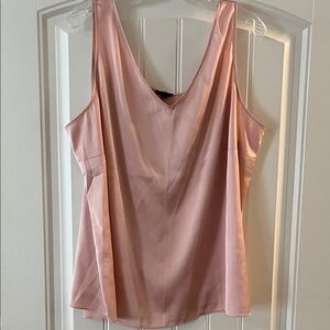 Talbots 2X Elegant Pink Silk like Tank